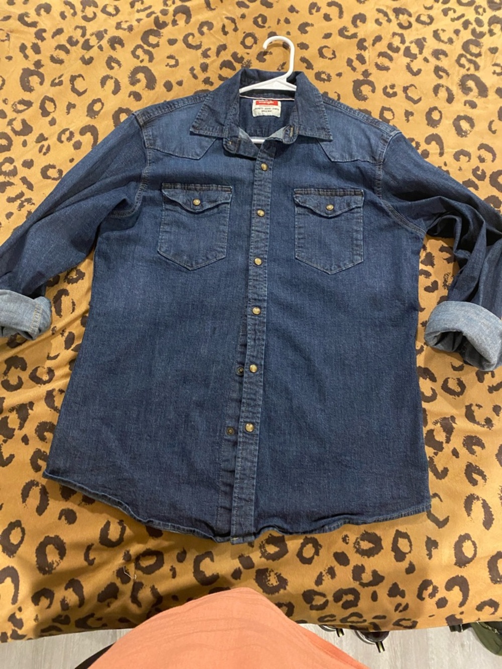 Wrangler Dark Blue Denim Shirt Jacket